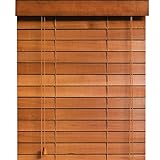 イージーブラインド ウッドブラインド ブラインド 木製 オーダー 【幅35cm×高さ100cm】 35mmスラット ミディアムブラウン / 幅35～40cm×高さ31～100cm から選べる