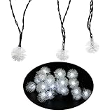 IFLYING 防水フェアリータンポポボール 20 LED 15.7FT ソーラーストリングライト屋外、家庭、庭、寝室、パティオ、結婚式、休日の装飾 (混合色)