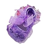 Zhhlinyuan 安定した品質 Newborn Infant ベビー Girl Soft Non-Slip Lace Flower Princess Shoes xsx012