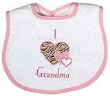 Raindrops I Love Grandma Appliqued Bib, Pink by Raindrops [並行輸入品]