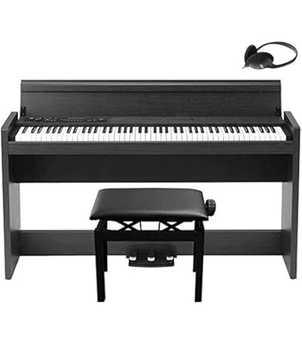 Amazon | KORG 電子ピアノ LP-380-BK U 88鍵 ブラック 高低自在椅子