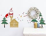 Pop Decors Vinyl Art Wall Decals Mural for Nursery Room Christmas Decal Removable Red [並行輸入品]