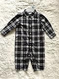 RalphLauren ラルフローレン カバーオール チェック ジャージ裏地付き サイズ6m(64-68cm)