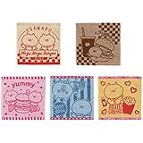 一番くじ うさまる もぐもぐバーガーショップ F賞 ジャガードタオル 全5種セット