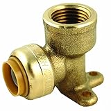 SharkBite U334LFA 1/2-Inch by 1/2-Inch FNPT SharkBite Lead Free Drop Ear Elbow [並行輸入品]