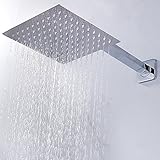 Wrightjp シャワーヘッド オーバーヘッドシャワー 径 20.3cm 高水圧 人気 降雨シャワーヘッド ステンレス 節水 高水圧 超薄型 バス用品 取り付け簡単 快適なシャワー