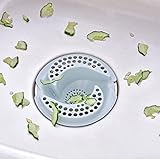 (Blue) - Iusun Kitchen Bathroom Waste Sink Strainer Filter Net Drain Hair Catcher Drain Strainer