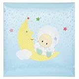 【お子様の誕生記念に刺繍アルバムを作成致します/アH-OLB-602/N】フエルアルバム ニュームーン ブルー　Ｌサイズ/アH-OLB-602/N-B