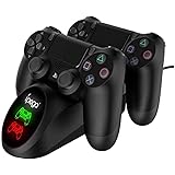 Chayoo PS4 コントローラー 充電器 DUALSHOCK4 充電 スタンド LED指示ランプ付き ２台同時充電可能 PS4/PS4 Pro/PS4 Slimに対応