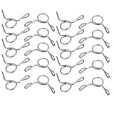 uxcell スプリングホースクランプ エアホースクリップ 304ステンレススチール 5mm内径 20個入り