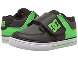 [ディーシーシュー] DC Kids ボーイズ Pure V II Glow (Toddler) スニーカー Green/Grey/White 6 Toddler(13cm) - M [並行輸入品]