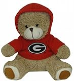 NCAA Georgia Bulldogs Plush Bear withロゴパーカー、チームカラー
