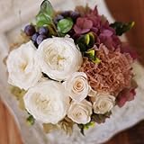 プリザーブドフラワー ホワイトローズナチュラル