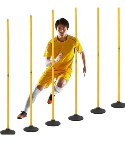 Amazon.co.jp: トレーニング・アジリティ・ポール 5 個のスラローム