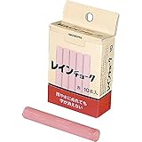レインチョーク 赤 10本入：【工事用品】：301-0041