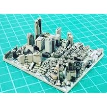 ミニチュア★3D地図★ミニジオラマ★東京駅周辺★フィギュアに★1/64より小 ミニチュア☆3D地図☆ミニジオラマ☆東京駅周辺☆フィギュアに