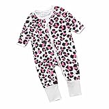 ベビー女の子Leopard Long Sleeve Zip Front Sleep ' n Play