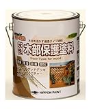 作業 作業用品 塗装 便利 塗装用品 水性木部保護塗料 1.6L 09・ウォルナット