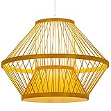 カントリースタイルの竹シャンデリアレストランチャンデリエ産業ヴィンテージ和風ぶら下げランプ天井ペンダントライトフィクステッドE27ベースCorridor Study,リングライトをぶら下げます