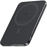 Anker Nano Power Bank (5000mAh, MagGo, Slim) ブラック | モバイルバッテリー Qi2認証 ワイヤレス充電 最大出力15W MagSafe対応 マグネット式ワイヤレス充電対応 コンパクト スリ 軽量 薄型