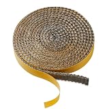 薪ストーブ用ガスケットロープ 両面テープ付き ファイバーロープシール 薪ストーブ ガスケット 自己粘着性ストーブドアシールテープ ストーブ、暖炉、オーブンドアガラス用 3mm厚ｘ15ｍｍ幅 ｘ2M長さ