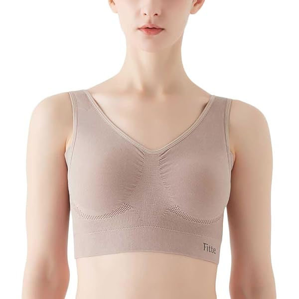 Amazon | ノンワイヤーブラジャー M～LL 1サイズでフィット やわらかく