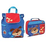 Stephen Joseph Boys Quilted Puppy Dog Backpack and Lunch Box for Kids [並行輸入品]