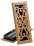 Imperial Manufacturing RG1835 4-Inch by 12-Inch Scroll Floor Register, Light Oak [並行輸入品]