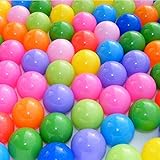 子カラープラスチックボール、100のパックPit Playカラフルプラスチック製プラスチックボールフタル酸Free – BPAフリー – Non Toxic
