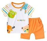 (コ-ランド) Co-land ボーイズ Ｔシャツ ハーフパンツ 2点セット 肌着 セットアップ 可愛い 夏 ベビー服 男の子 短パン 赤ちゃん 90 イエロー