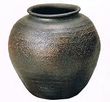 焼締丸花瓶　6.5号　信楽焼 陶器 花器 花入 花瓶