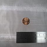 産業用金網 ステンレス平織金網 線径80µm：120メッシュ 開目0.125ｍｍ[幅300mm×高600mm] ネズミ侵入防止 防鼠金網　防虫網 害虫侵入防止網 ガーデンワイヤーネット　キャビネット 