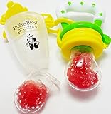 New Baby Food Feeder Nibbler Soother Teether Utensil. Eat Fresh Fruit Vegetables Meat Choke Free Fro
