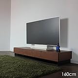 RY テレビ台 160cm テレビボード ローボード /ブラウン ウォールナット /幅 160 奥行45 高さ24cm 生産国/国産 日本製 / 無垢材 天然木シート