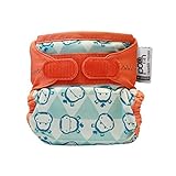 近くにポップアップで単一おむつ竹新しい印刷カバ (Close Parent) (x 2) - Close Pop-In Single Nappy Bamboo New Print Hippo (Pac