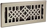 Decor Grates arh410-nkl矢印メッキ床登録、4インチ10インチ、ニッケル