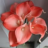 10個入りリアルタッチカラーリリー柄Wedding Bouquets