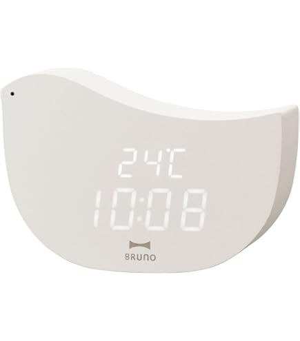 ★新品・未使用★ BRUNO(ブルーノ) 掛け時計 電波ビンテージウッドクロック BCR008-WH ホワイト BRUNO（ブルーノ） 30％OFF 掛け時計 おしゃれ 時計 壁掛け 電波時計