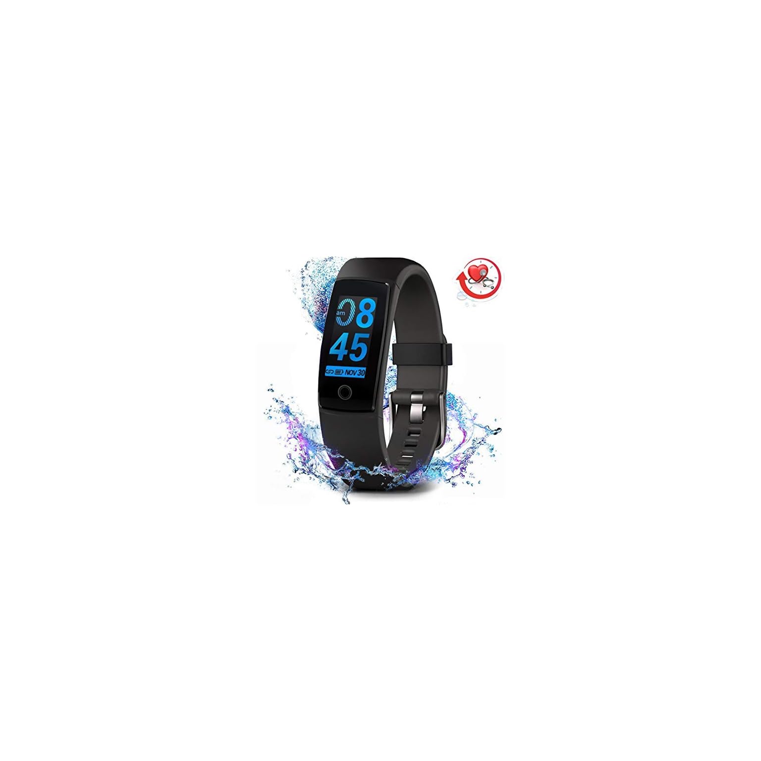MorePro Fitness Tracker Waterproof Activity Tracker with Heart Rate