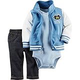 Carter's(カーターズ) ベビー ボーイズ ジャンパー / ボディスーツ / ロングパンツ 3点セット (FOOTBALL) Baby Boys' 3-Piece Jacket Bodysuit