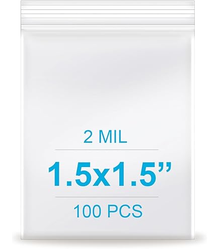 1000 Count - 2" X 2" Small Zip Bags, Mini Reclosable Zipper Baggies, 2 Mil, Clear Plastic Resealable Storage Bags With Zip Top Lock For Packaging Jewelry, Pills, Buttons, Candy, Seeds
