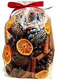 クリスマスフレグランス香りつきポプリギフトバッグ( Appx 500 g :オレンジ、リーフ、Pine Cones Cinnamon Sticks by Avenaクリスマス