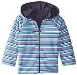 Zutano Little Boys ' PeriwinkleマルチストライプリバーシブルZipパーカー
