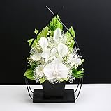 アートフォーシーズン お供え花　１号サイズ胡蝶蘭カラー プリザーブドフラワー