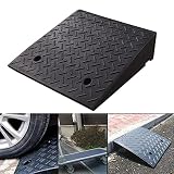 駐車場 段差プレート 段差スロープ 5cm 6cm 7cm 8cm 9cm 10cm 12cm 15cm 20cm 段差用 カースロープ 車/椅子/玄関/庭/転倒防止 段差解消 階段 滑り止め バイク バリアフリー ガレージ 室内・屋外用 (50(長）*50(幅）*10cm(高）
