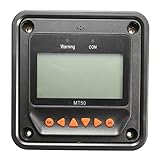 Beho-ソーラー充電コントローラレギュレータ用EPEVER MT50ブラックリモートメータLCDディスプレイ