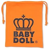 ベビードール 王冠ロゴキンチャク キッズ ベビー Mサイズ オレンジ