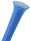 Techflexペット0.5インチSleevingネオンブルー25 ft