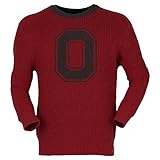 NCAA Ohio State BuckeyesユニセックスMalibuクルーネックセーター、赤、L