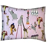 SheetWorld Crib / Toddler Percale Baby Pillow Case - Madagascar Pink - Made In USA by sheetworld